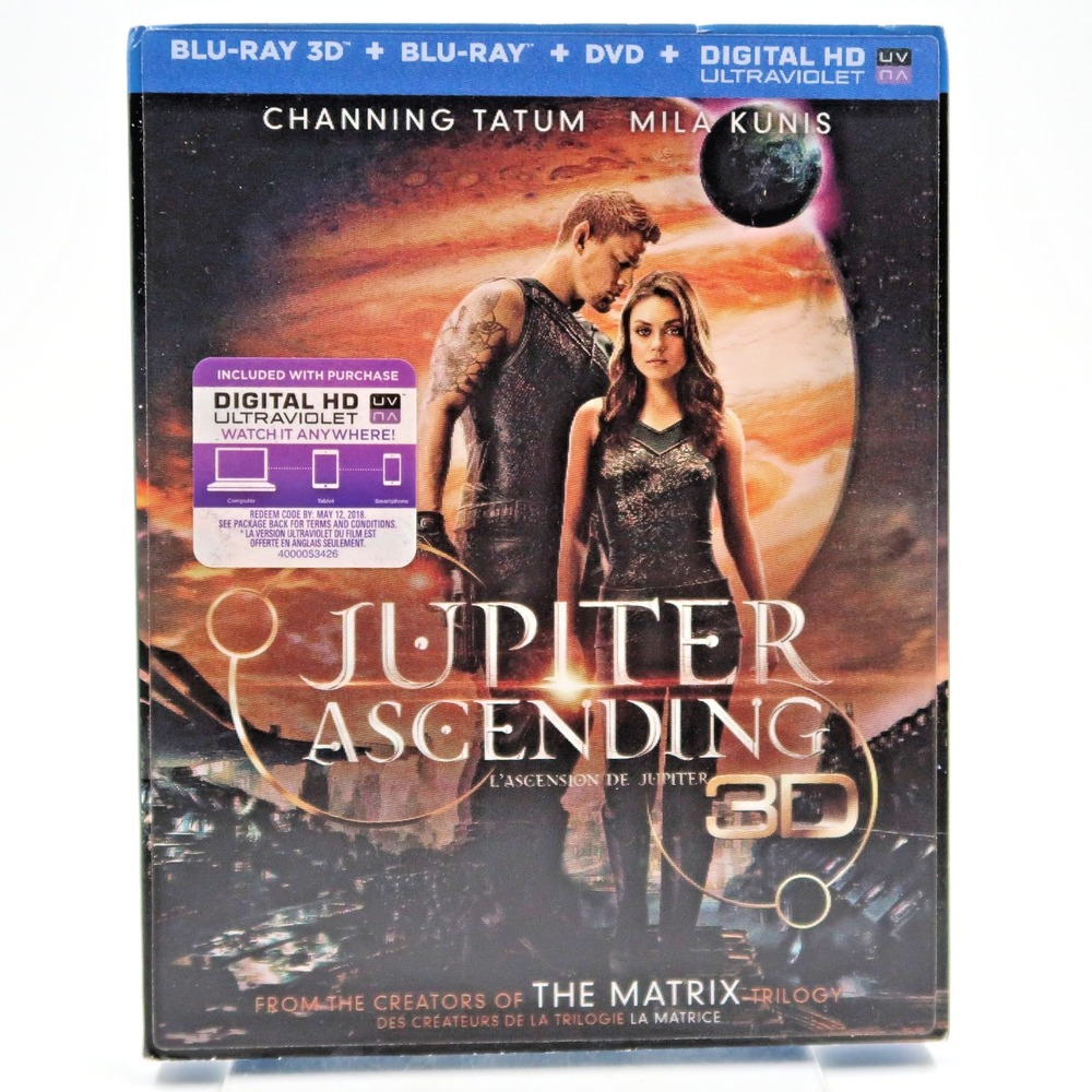 Jupiter Ascending Blu-ray 3D DVD Channing Tatum Mila Kunis Sci-Fi Movie 2015